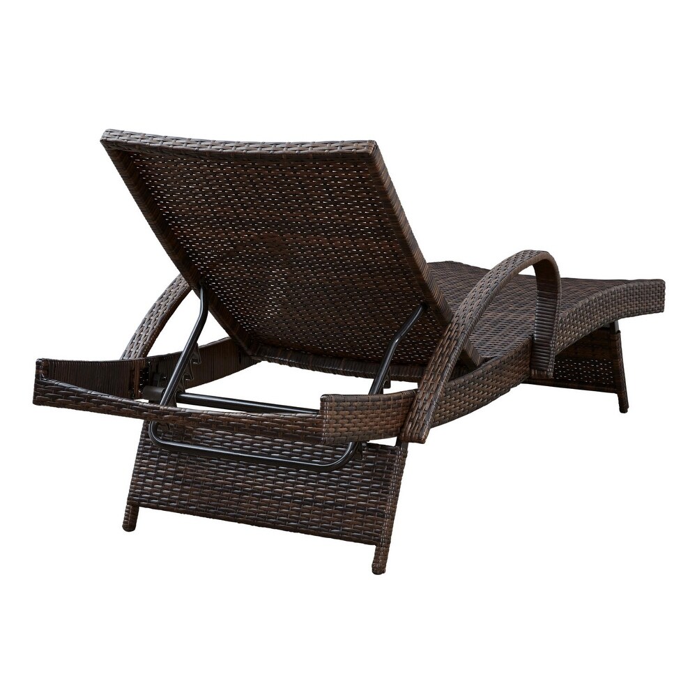 Kantana Brown Outdoor Chaise Lounge  Set of 2   24\