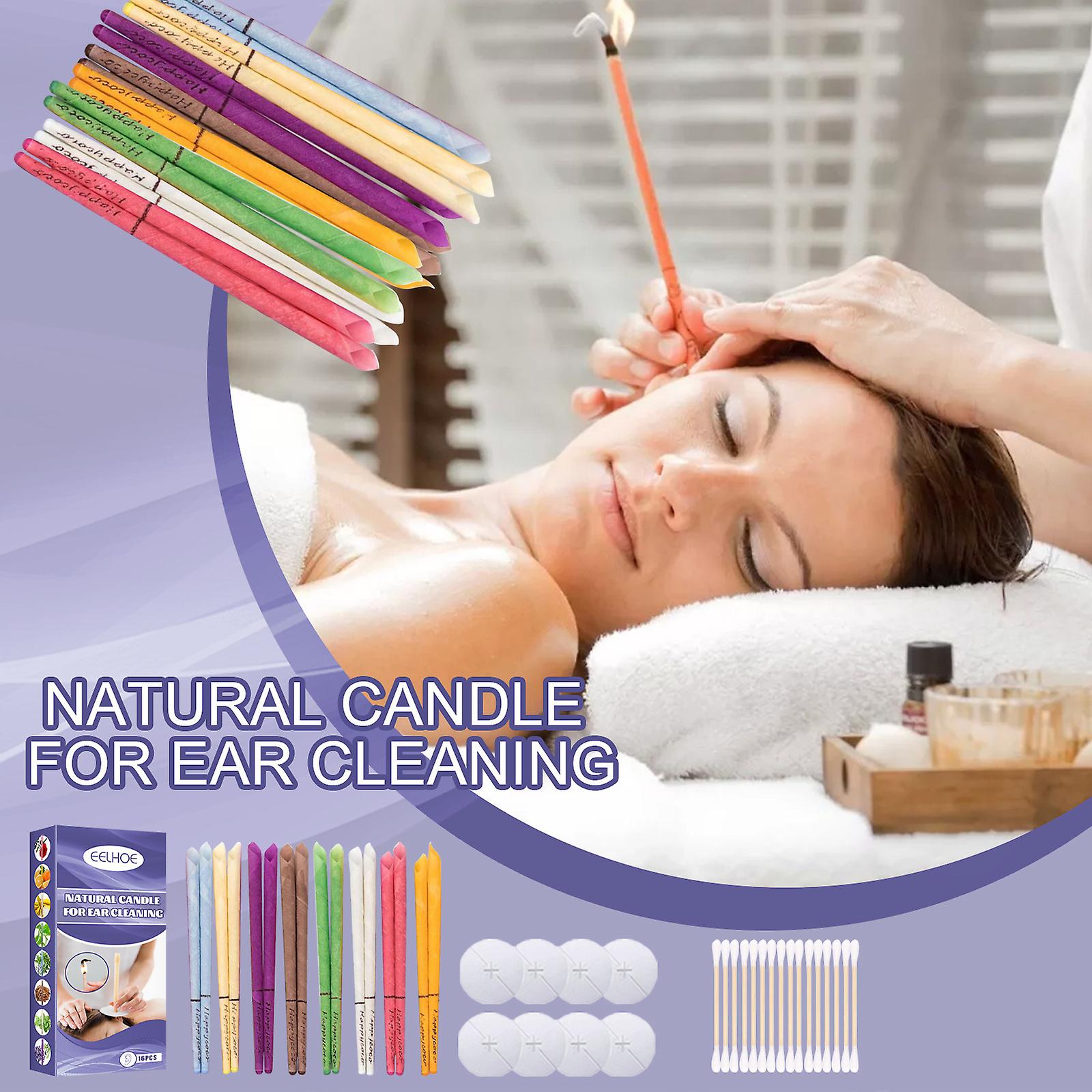 Scented Ear Candles Relieve Stress Tinnitus Relax Relax Ear Clean With Plugged Multi-colored Ear Candle Set