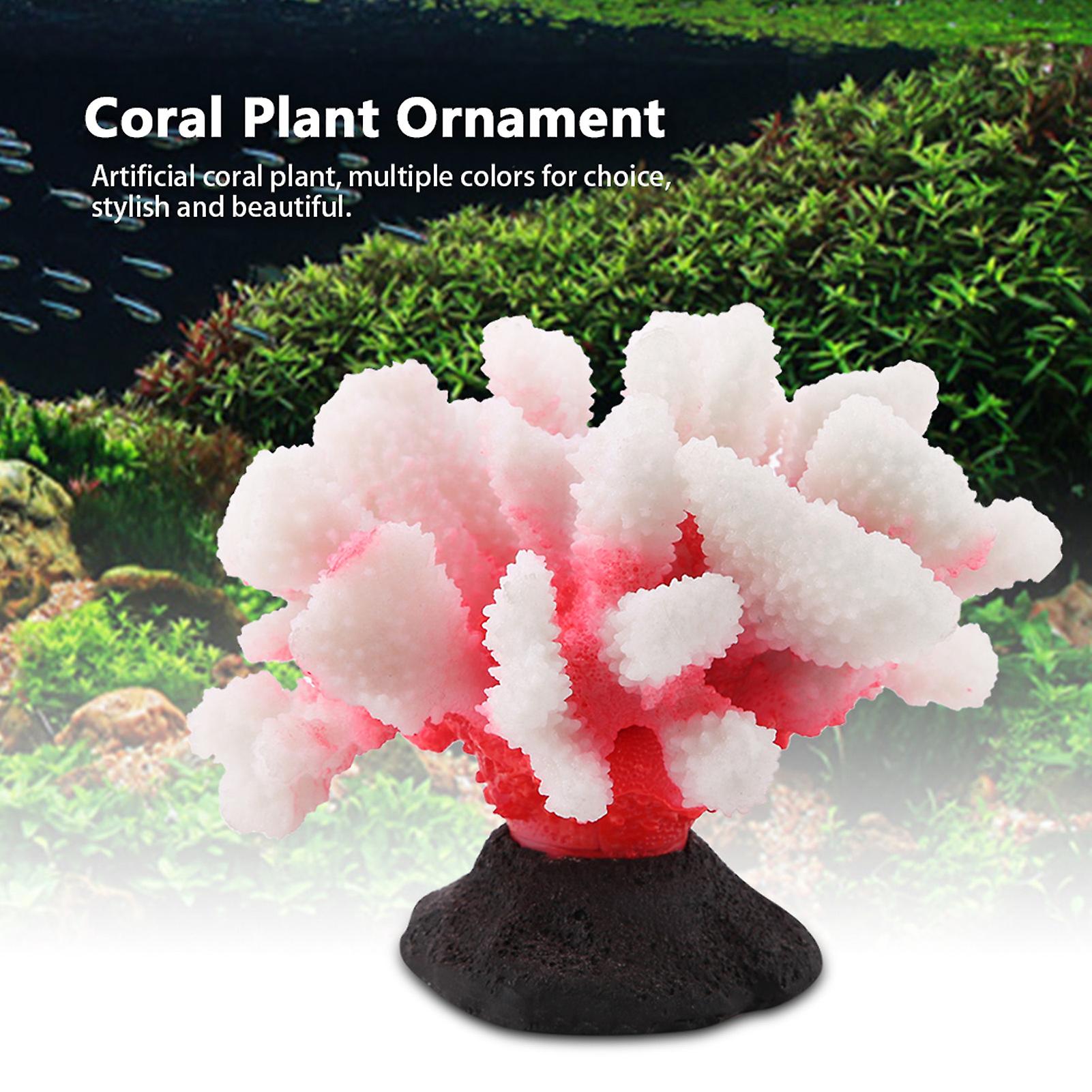 Artificial Silicone Coral Plant For Fish Tank Aquarium Landscaping Decor Ornament (red L)