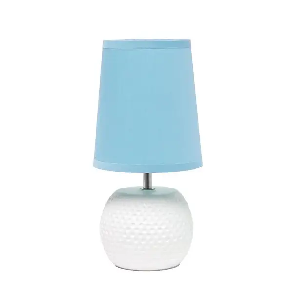 Simple Designs Studded Texture Ceramic Table Lamp