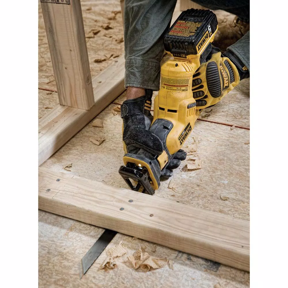 DEWALT 20-Volt MAX Cordless Compact Reciprocating Saw with (1) 20-Volt Battery 2.0Ah， (1) 20-Volt Battery 5.0Ah and Charger and#8211; XDC Depot