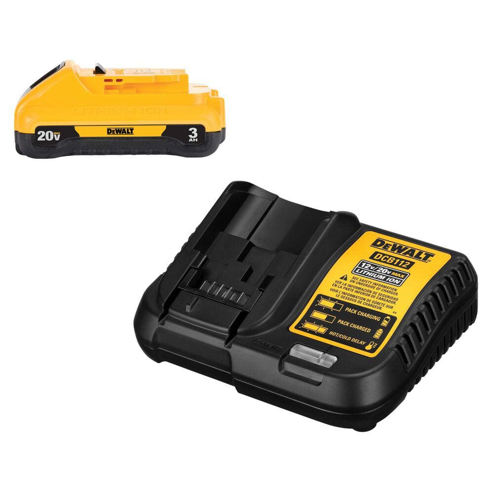 DEWALT 20V MAX Compact Lithium-Ion 3.0Ah Battery Pack with 12V to 20V MAX Charger DCB230C