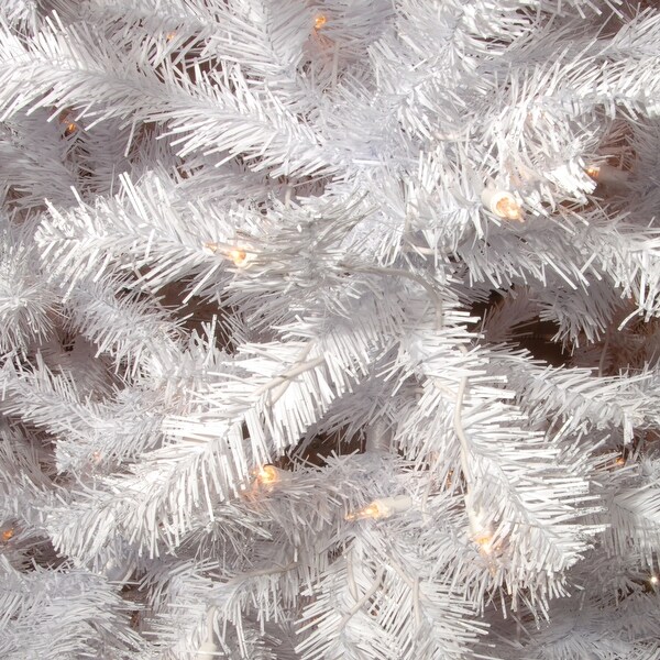 National Tree Company 7.5 ft. North Valley White Spruce Tree with Clear Lights