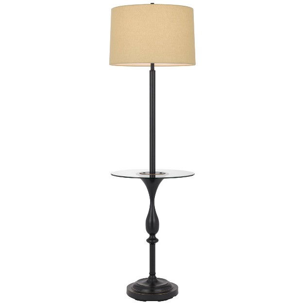 Metal Floor Lamp Dark Bronze chrome Cal Lighting