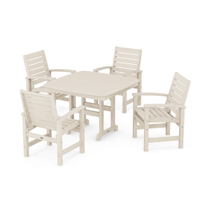 Polywood Signature 5-Piece Dining Set with Trestle Legs PWS931-1