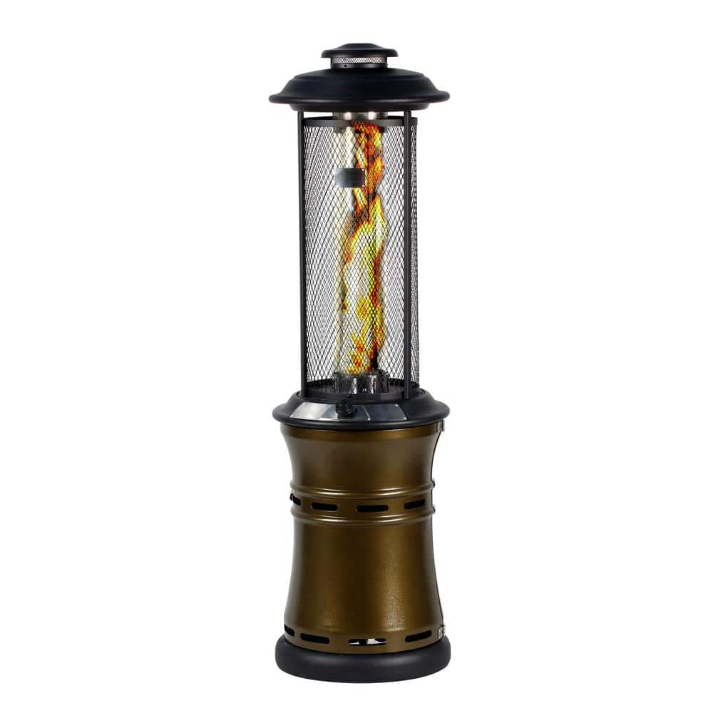 HeatMaxx 36,000 BTUs Outdoor Gas Patio Heaters Floor-Standing, Dancing Flame, Retractable Commercial SRPH68B