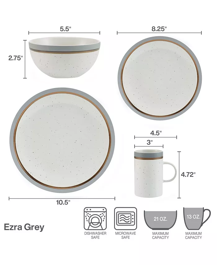 Pfaltzgraff Ezra 16 Piece Dinnerware Set