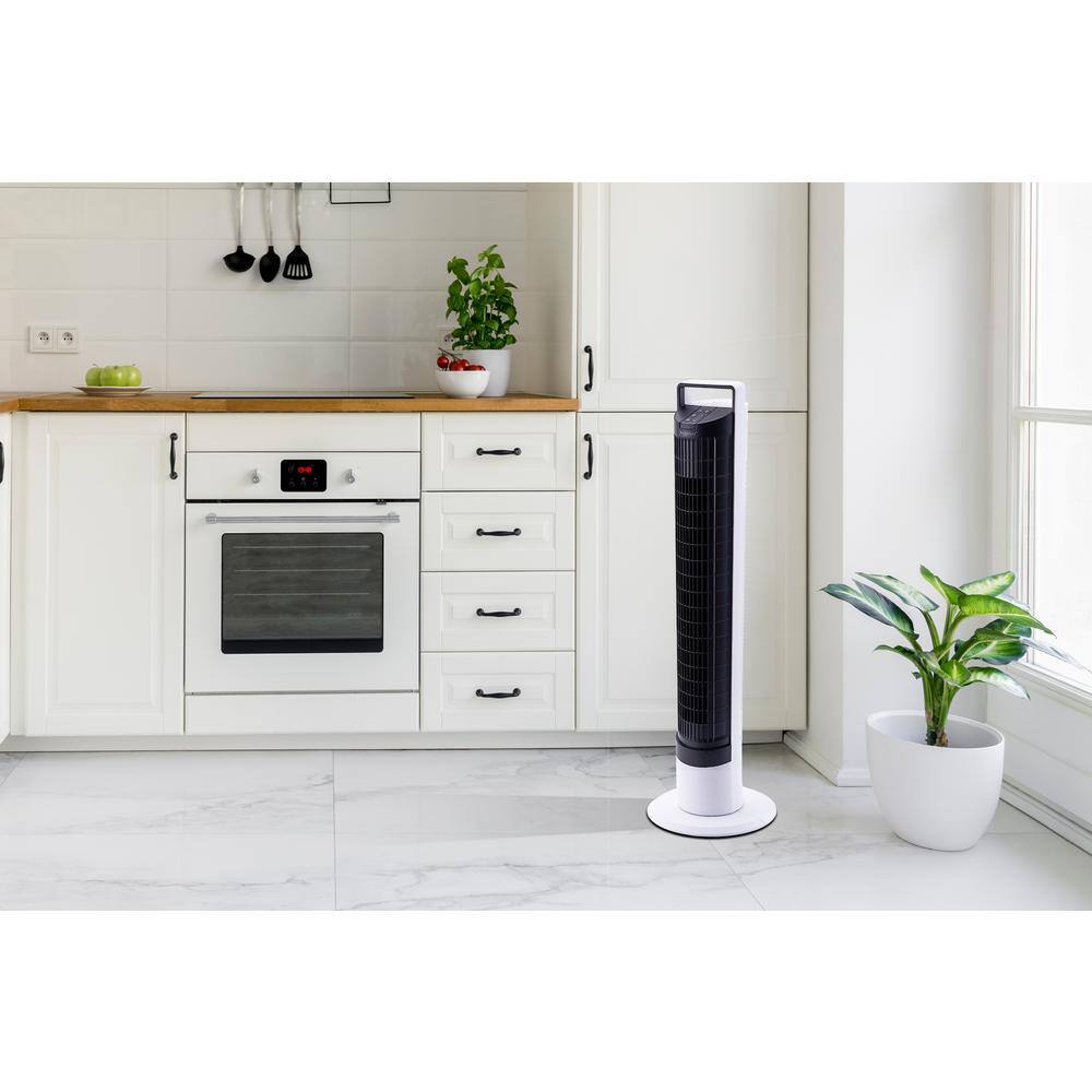 ASPEN Tower Fan with Detachable Tower Body and Remote Washable ASTF-A40-BLK