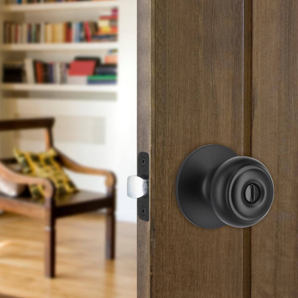 Defiant Hartford Matte Black BedBath Door Knob Contractor Pack (6-Piece) 32TGX910BD6