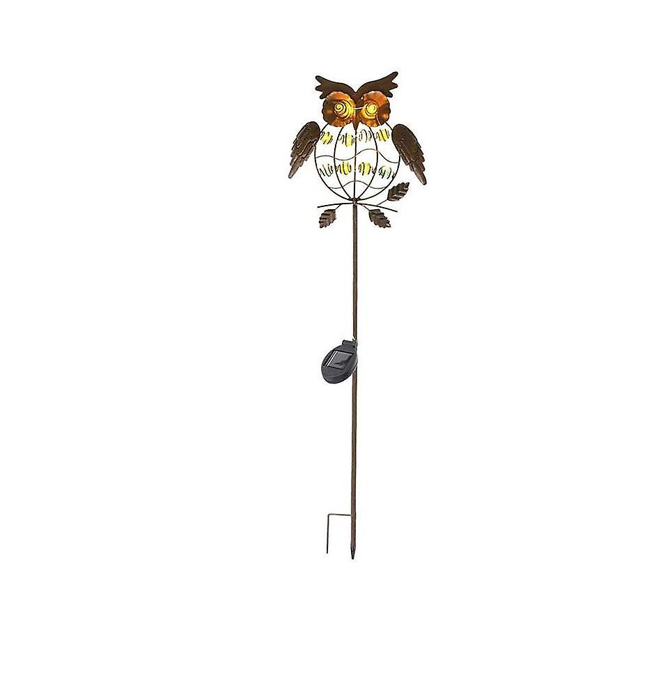 Solar Metal Owl Led Garden Light