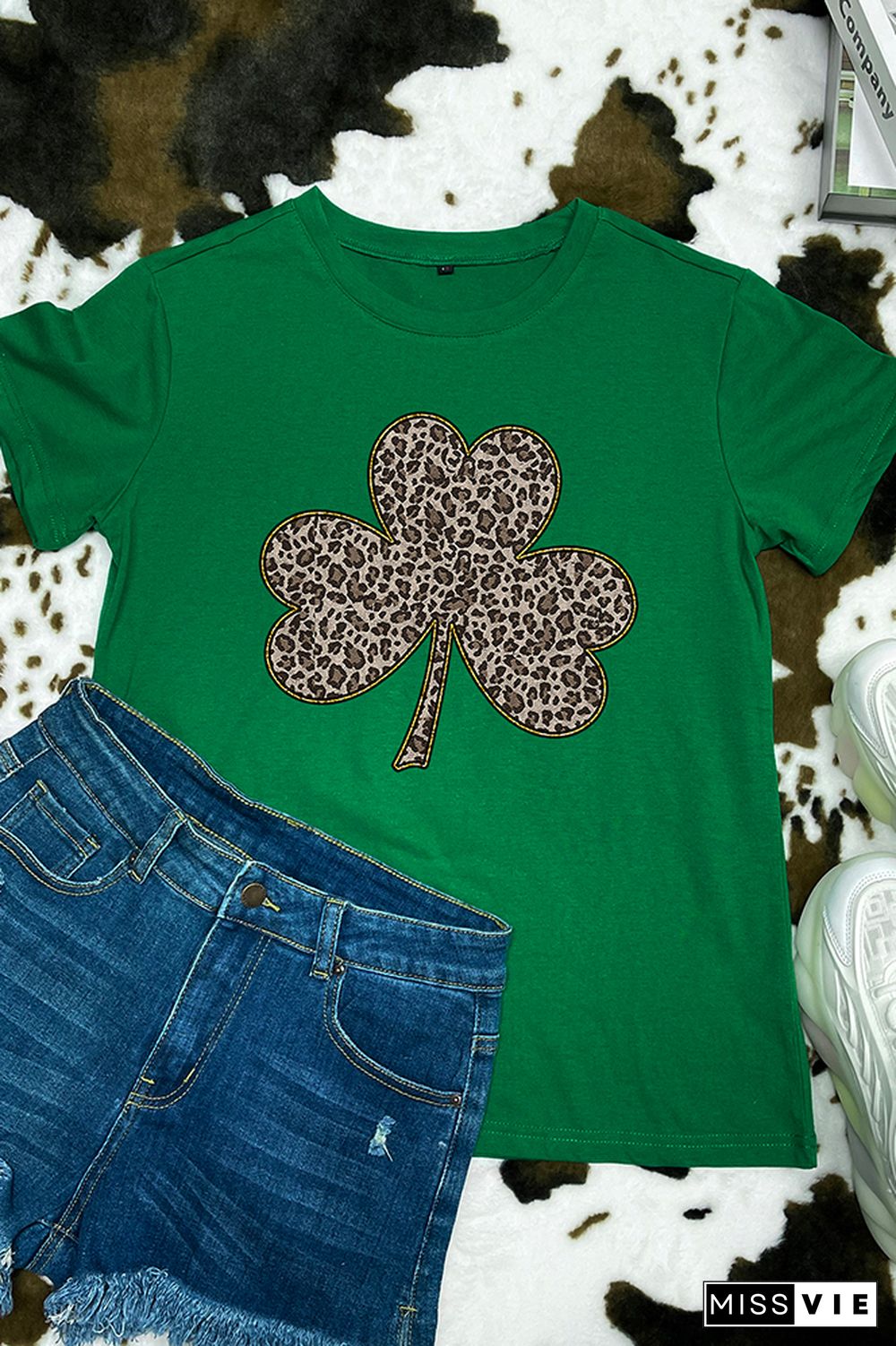 St. Patrick's Day Green Short Sleeve Graphic Tee Wholesale