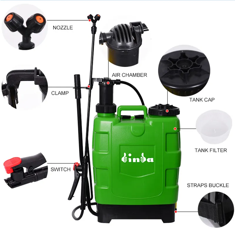 New Design 20 Liter Garden Knapsack Hand Pump Pressure Agriculture Manual Sprayer for Farm