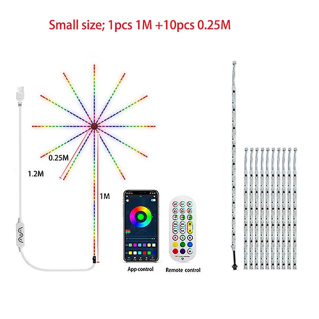 Smart Led Light Strip Diy Firework Remote Bluetooth Usb Festoon Lamp For Home Bedroom Party Wedding Decor 2022 Christmas Lights