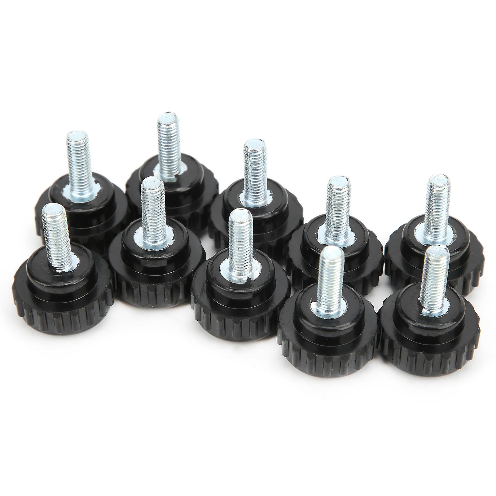 10 Pcs M5 Clamping Screw Knob Straight Thread Knobs Black Plastic Screw On Handle Clamping Knob For Mechanical Equipment