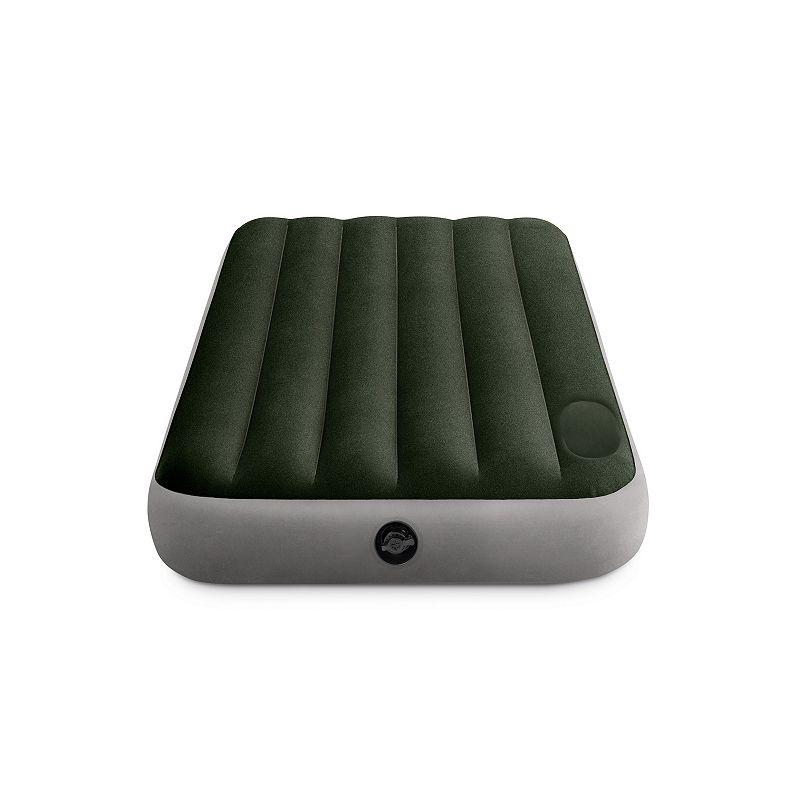 Intex Dura-Beam Standard Series Downy Airbed with Built-In Foot Pump， Twin Size