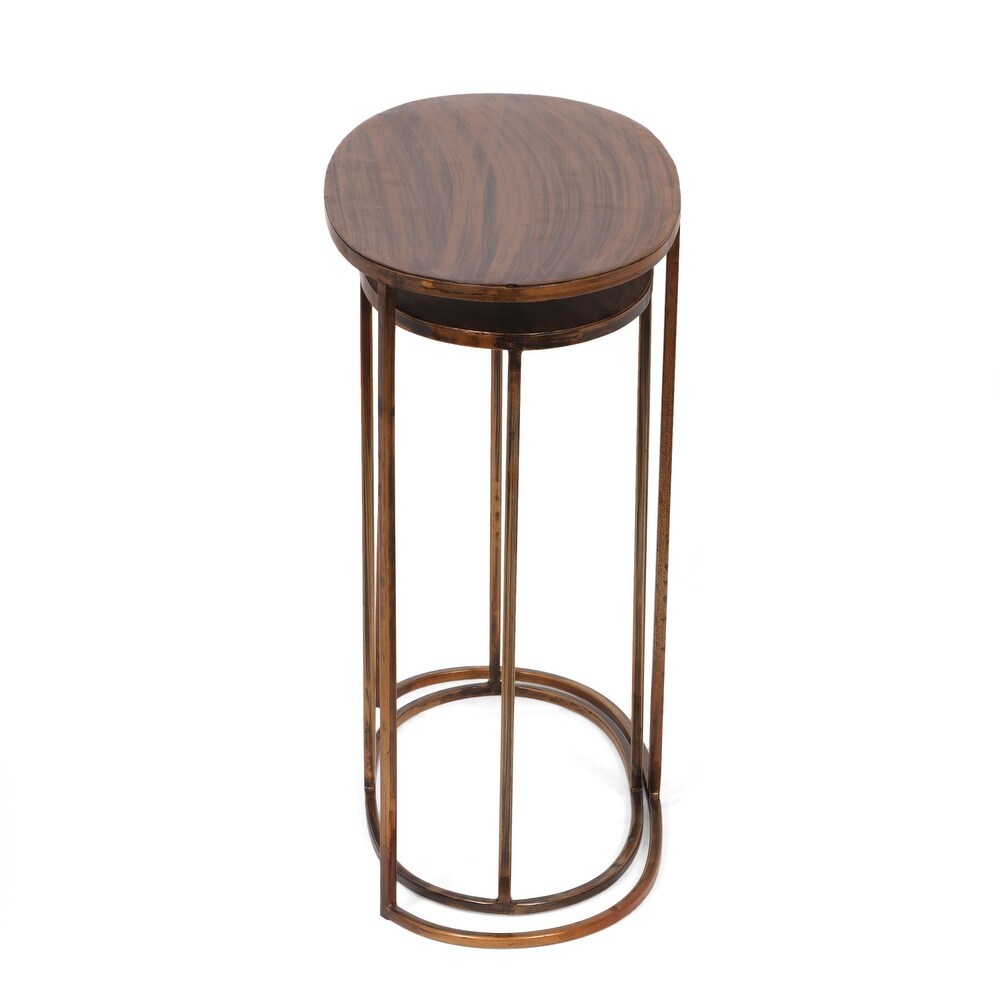 Wilsey Handcrafted Oval Nesting Tables by Christopher Knight Home