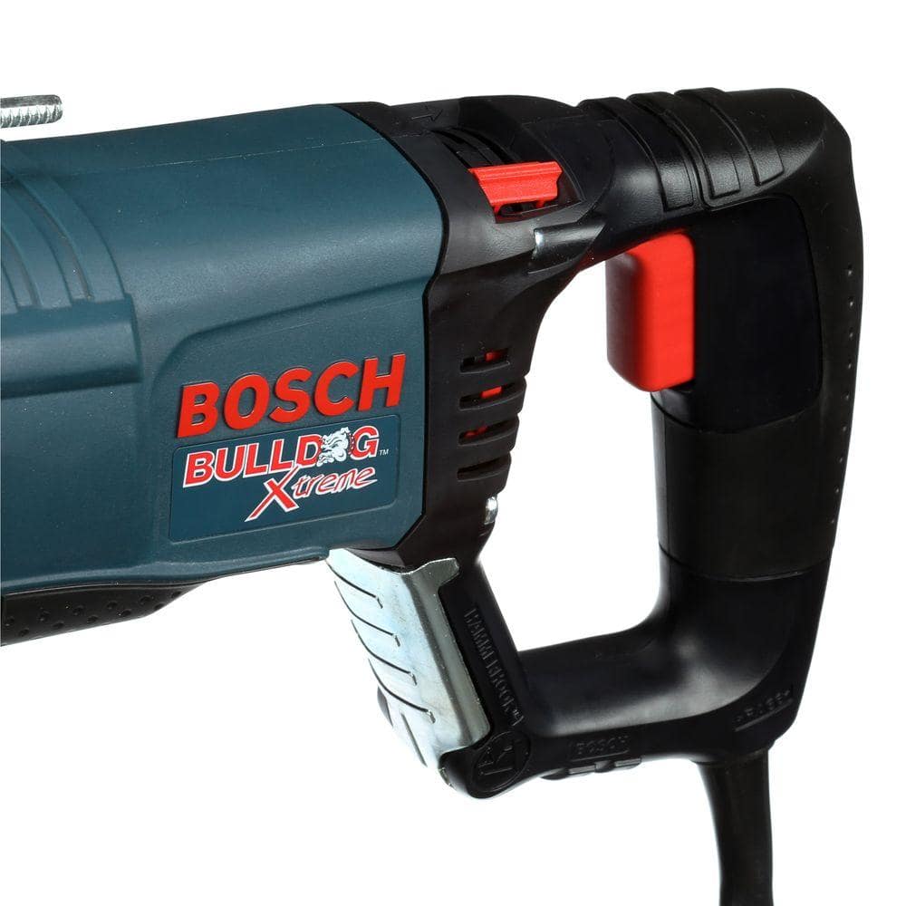 Bosch Bulldog Xtreme 8 Amp 1 in. Corded Variable Speed SDS-Plus Concrete Rotary Hammer Drill with Free 4-1/2 in. Angle Grinder 11255VSRGWS8-45