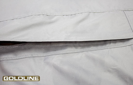 Goldline Fifth Wheel Trailer Covers by Eevelle | Fits 36 - 38 Feet | Gray