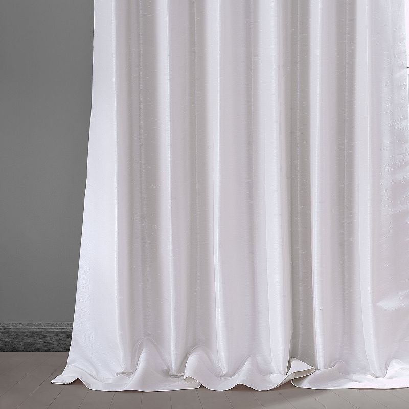 EFF Blackout 1-Panel Vintage Dupioni Hotel Curtain