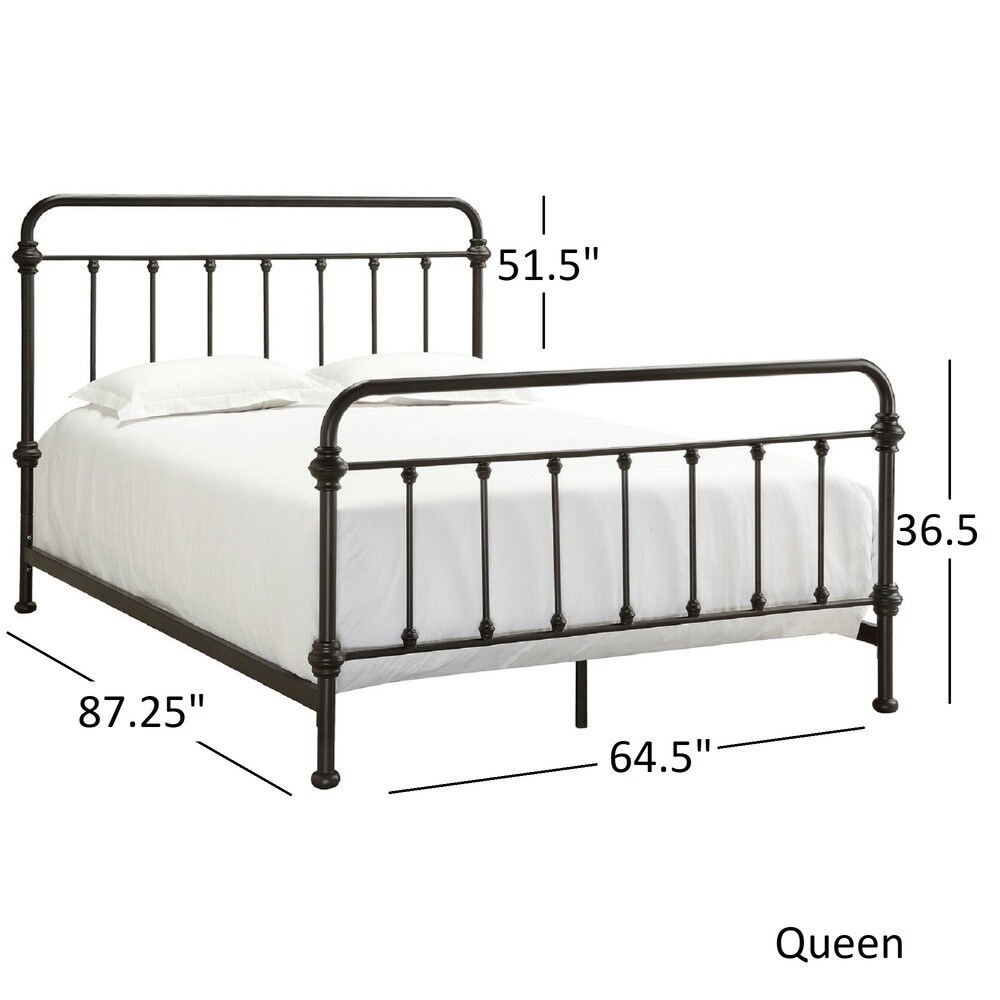 Giselle Antique Dark Bronze Iron Metal Bed by iNSPIRE Q Classic