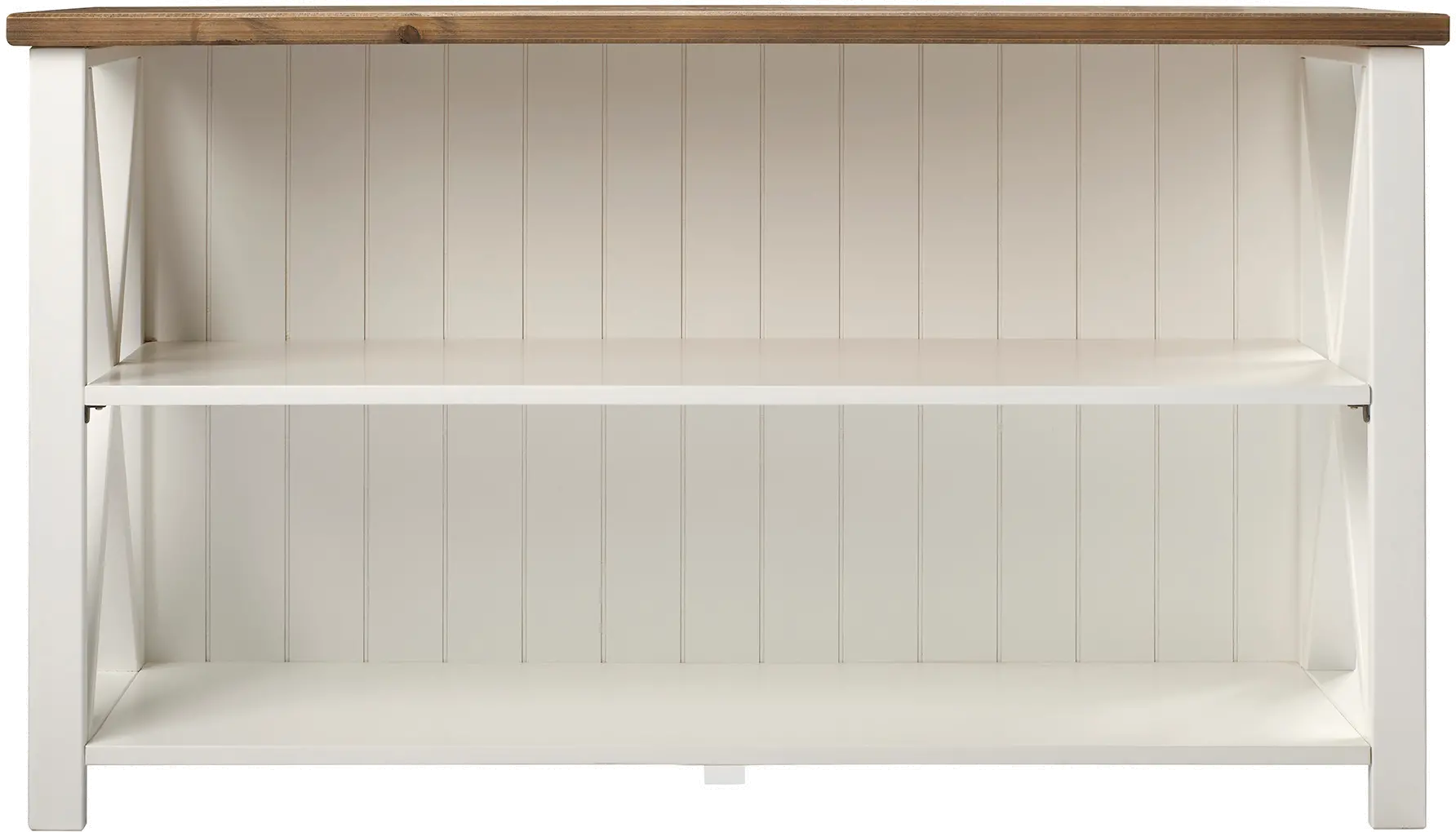 Efron White and Wood 52 Inch Storage Console - Walker Edison