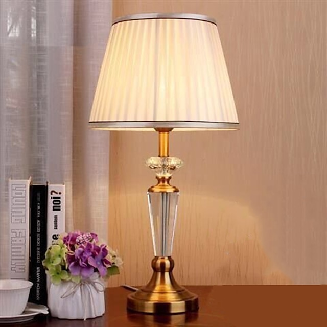 Bedside lamps Multi-shade / Ambient Lamps Crystal / Nordic Style For Living Room / Bedroom Metal Green