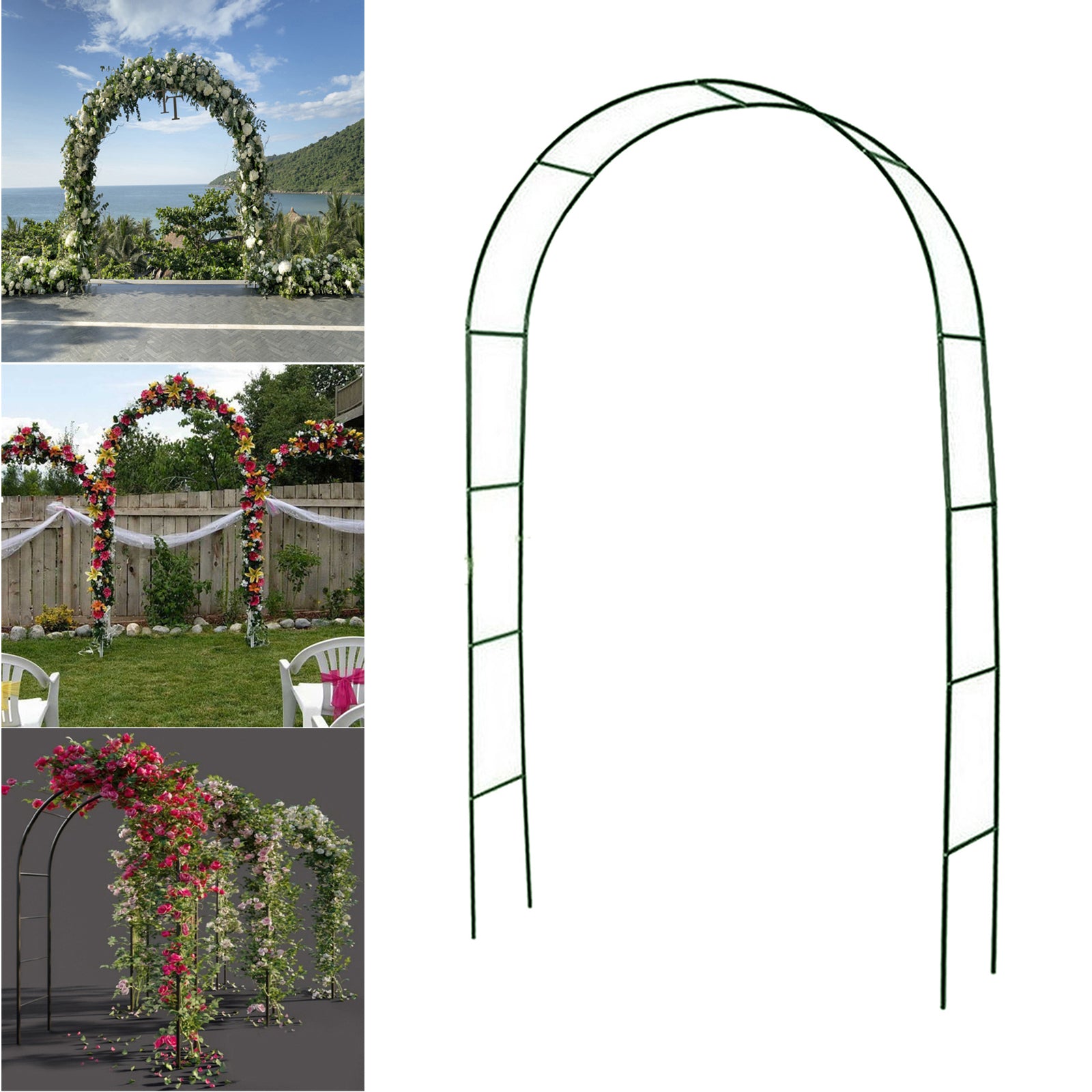 Wedding Arch Stackable Plants Vines Arbor Lightweight Balloon Arch DIY Arch for Baby Shower Outdoor Graduation Decorative Prop