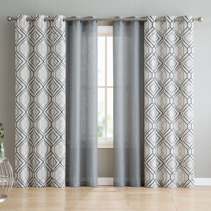 VCNY Jackston Blackout 4-piece Window Curtain Set