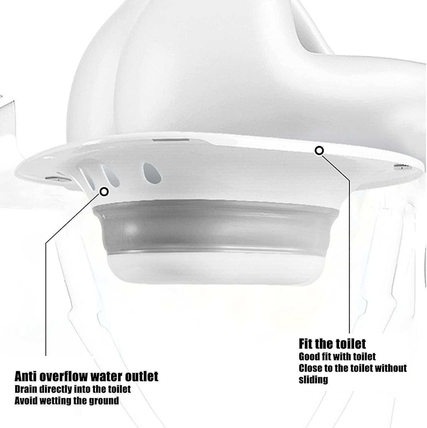 Bidet Bowl Seat For Toilet， No Squat Can Wash The Bidet， Private Care Can Be Soaked And Fumigated Toilet Bowl， Folding Bidet With Flusher