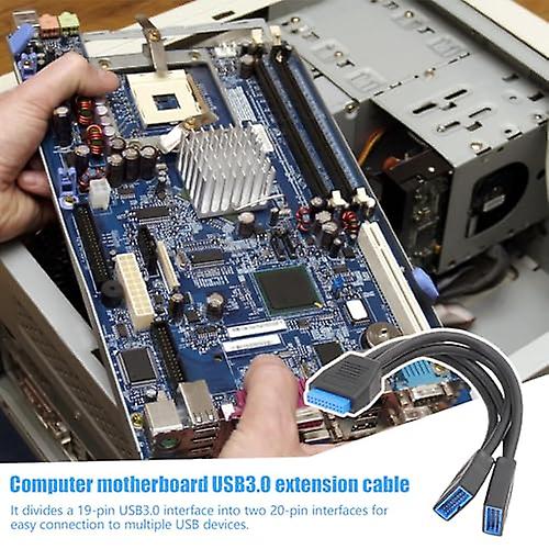 Motherboard USB Splitter，Support 5Gbps 2 Port Internal Header Adapter - Computer Interconnects for C