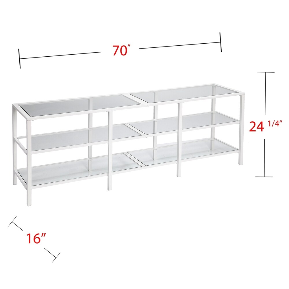 SEI Furniture Liberty Metal and Glass Media TV Stand for TV's up to 68\