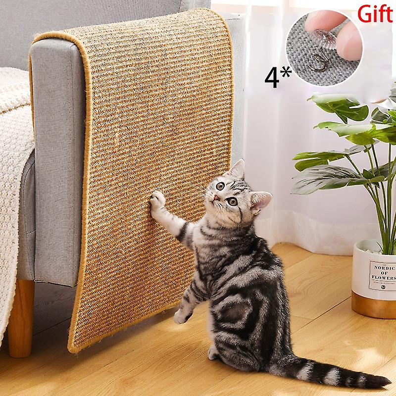 Cat Scratcher Sisal Mat Board Cat Scratch For Sharpen Nails Scraper Cats Tree Cat Toys Chair Table Sofa Mats Furniture Protector