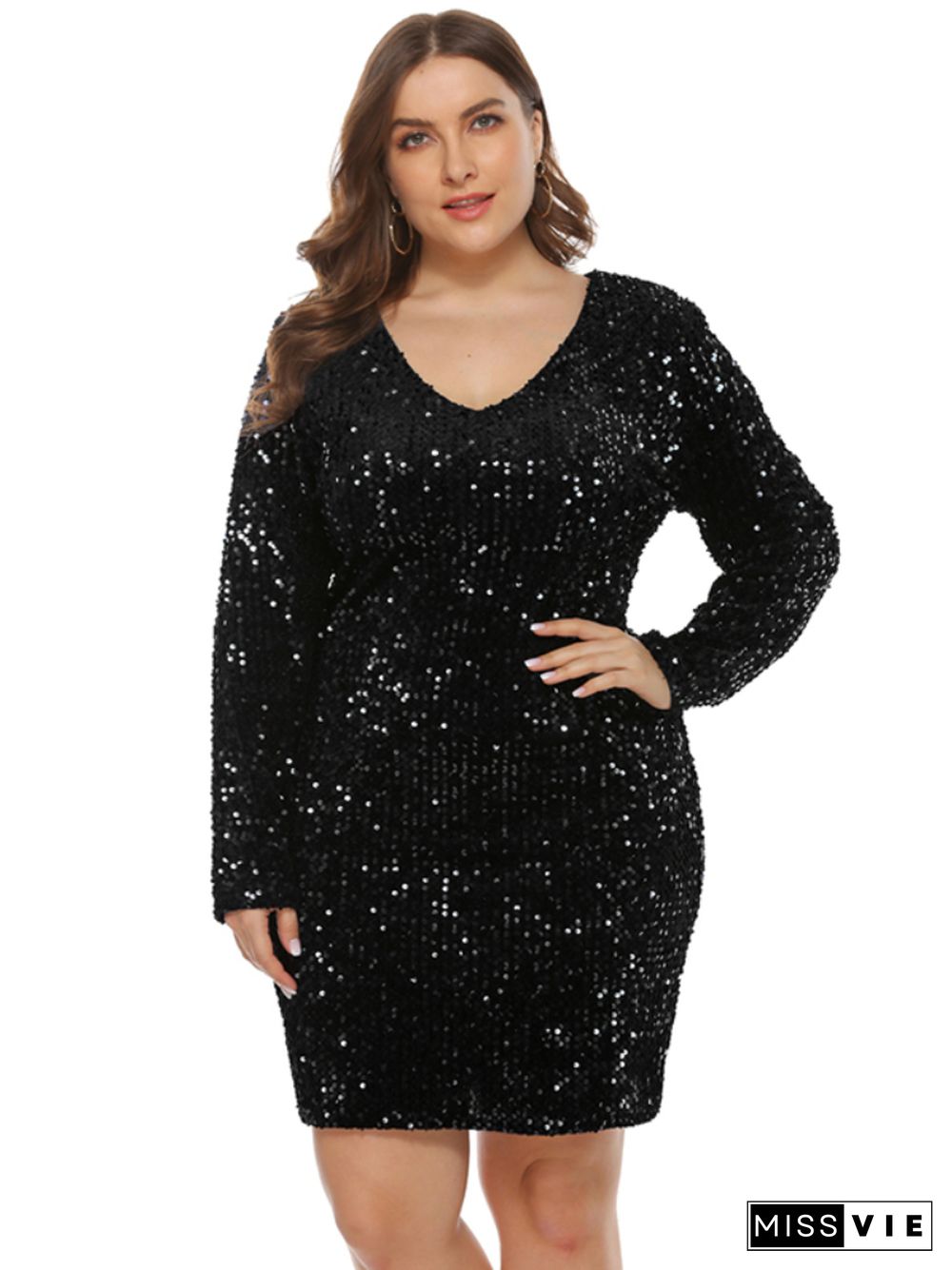 Glitter Dress Oversized Women Clubwear Birthday Sequin Teen Dress Blue Black Green Bodycon Party Club Outfit Oversize Clothing