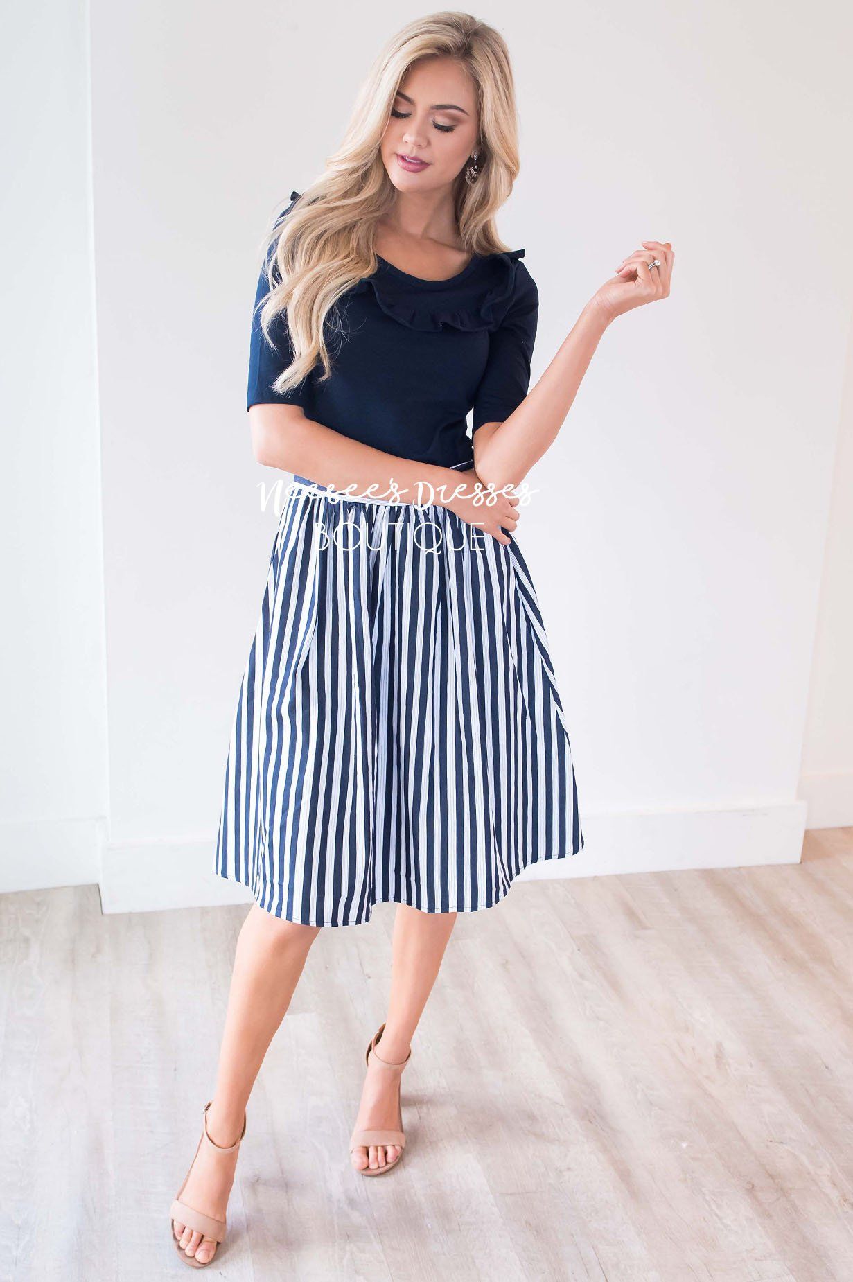 Plan On This Love Striped Skirt