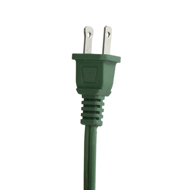 Northlight 15 x27 Green Indoor Extension Power Cord With 3 outlets And Safety Lock