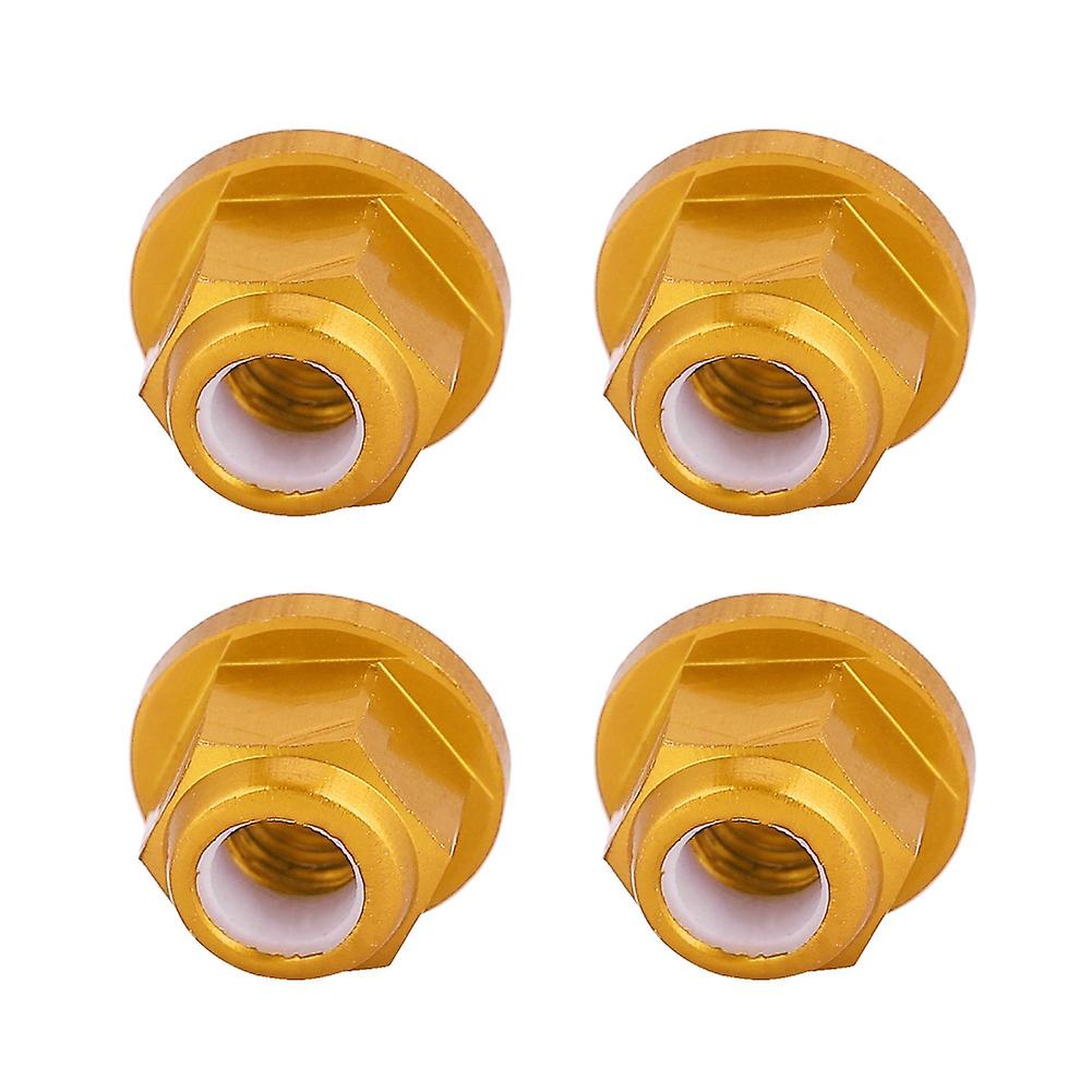 4pcs Aluminum M4 Tire Nuts Fit For Fayee 1/12 Wl 1/12 12423 Off-road Vehicle Yellow 0119y