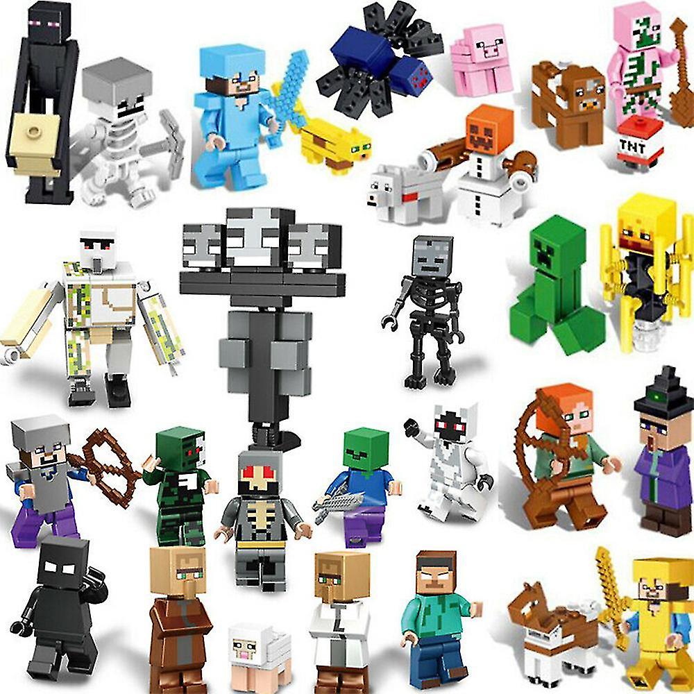 29pcs Minecraft Building Blocks Figures Brick Kids Toy Birthday Gift