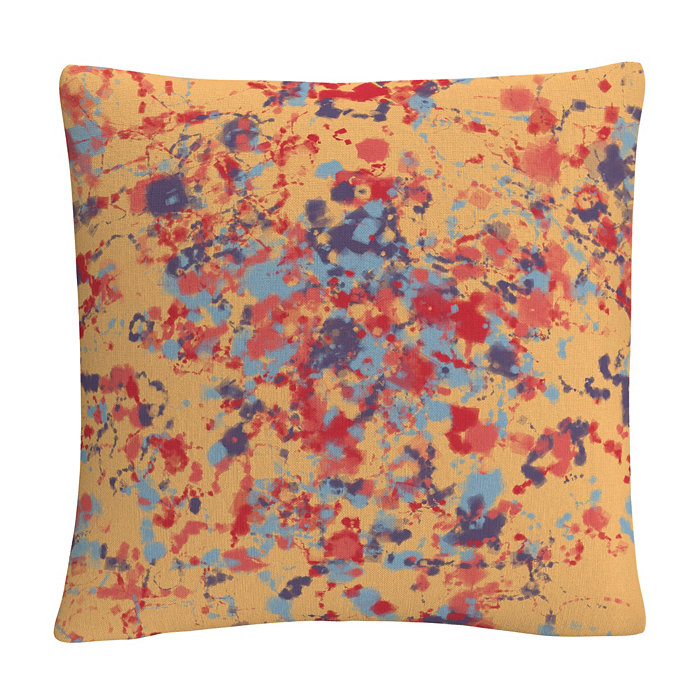 Baldwin ABC Speckled Colorful Splatter Abstract 5Decorative Pillow， 16