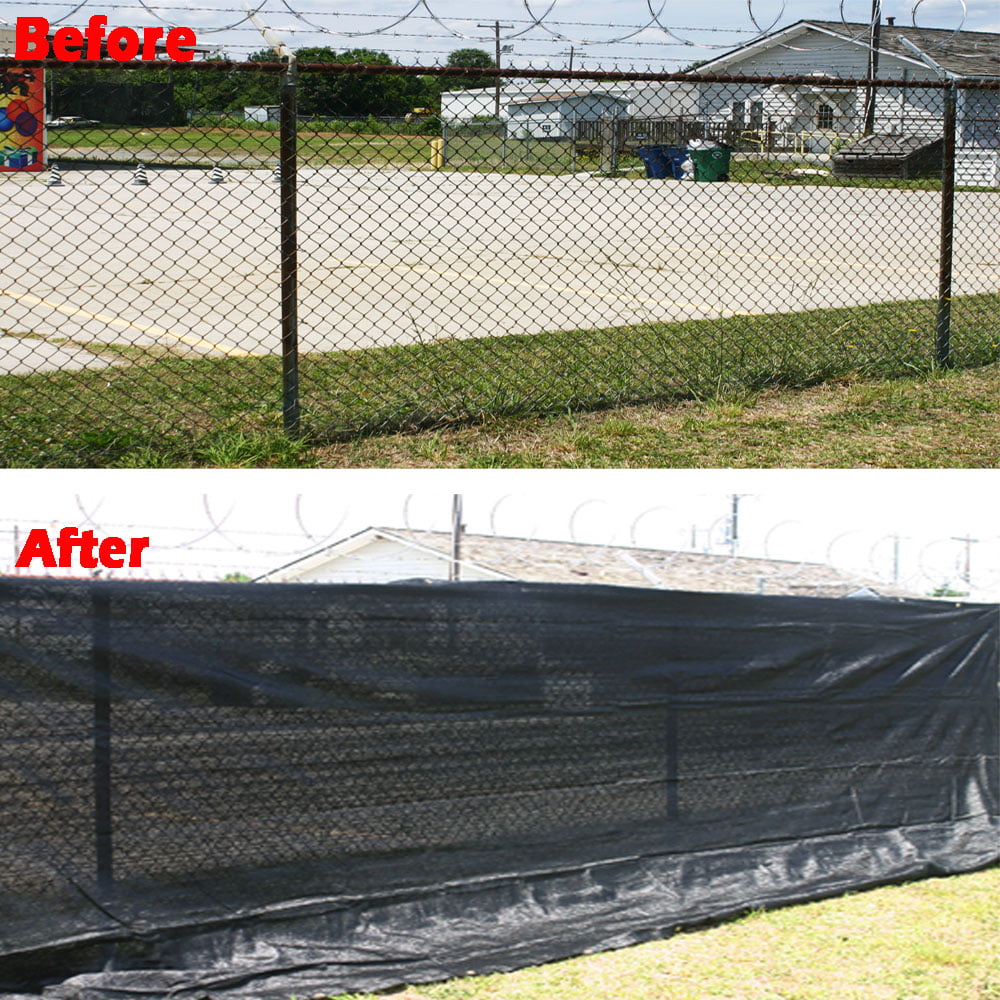 10 ft. x 12 ft. - Black Color Premium Privacy Fence Screen, 90% Blockage, Great for Back Yard Fence, Construction Site, Tennis Court, Kennel, Made By Xtarps