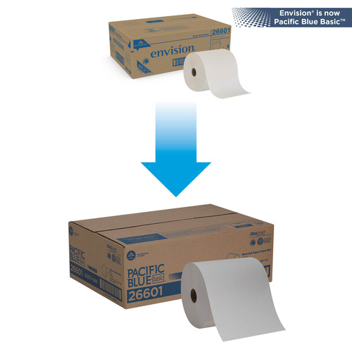 Georgia Pacific Blue Basic Recycled Paper Towel Roll by GP PRO  GPC26601