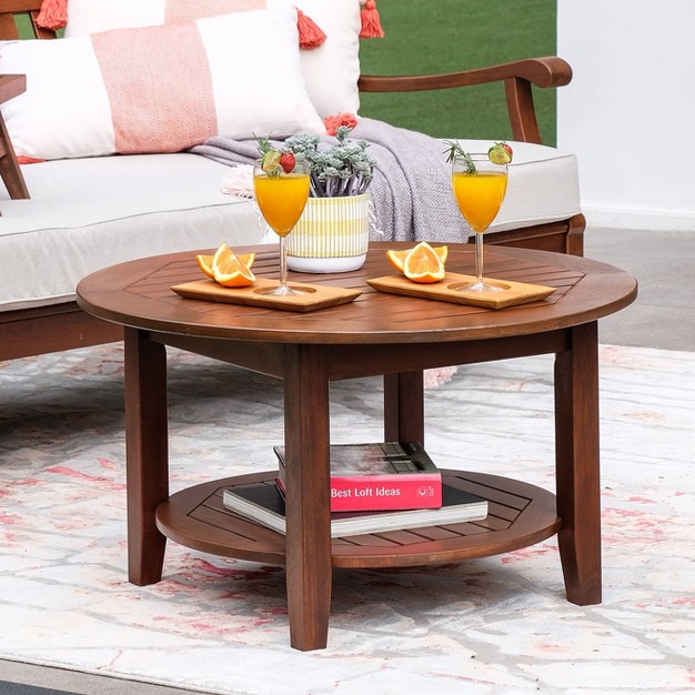 Sopra 3pc Wood Patio Chat Set Cambridge Casual