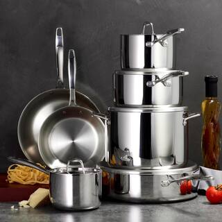 Tramontina Gourmet Tri-Ply Clad 12-Piece Stainless Steel Cookware Set 80116249DS