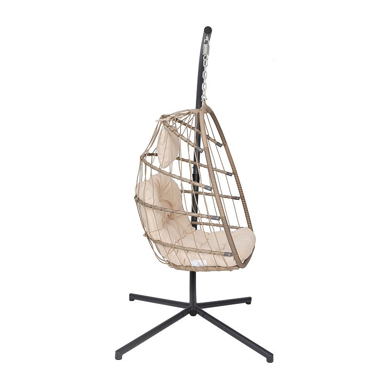 Flash Furniture Cleo Patio Hanging Egg Chair