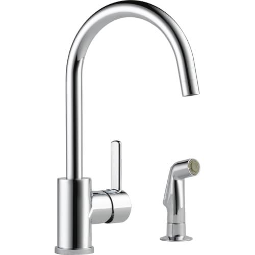 Peerless Precept Single Handle Kitchen Faucet with Side Sprayer in Chrome P199152LF