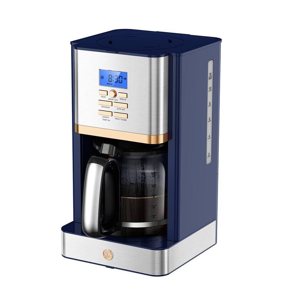 JOY KITCHEN 12-Cup Navy Blue Digital Drip Coffee Maker JDC12NBE10