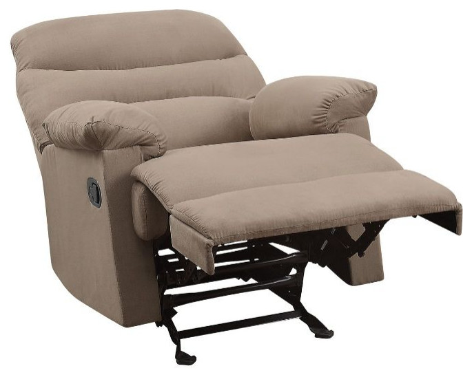 Acme Arcadia Glider Recliner Light Brown MFB   Transitional   Recliner Chairs   by AMOC  Houzz