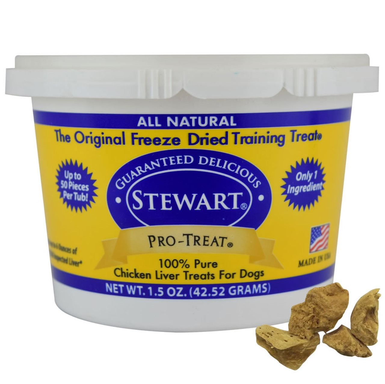 Stewart Pro-Treat Chicken Liver Freeze-Dried Dog Treats