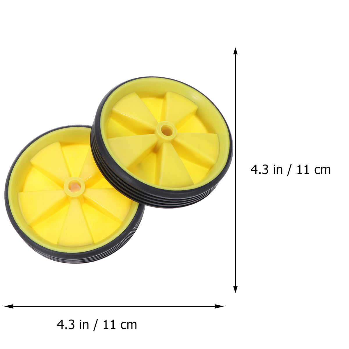 12-20 Inch Universal Porous Training Wheels Auxiliary Wheel Children's Accessories Balance Auxiliary Wheels(Yellow)