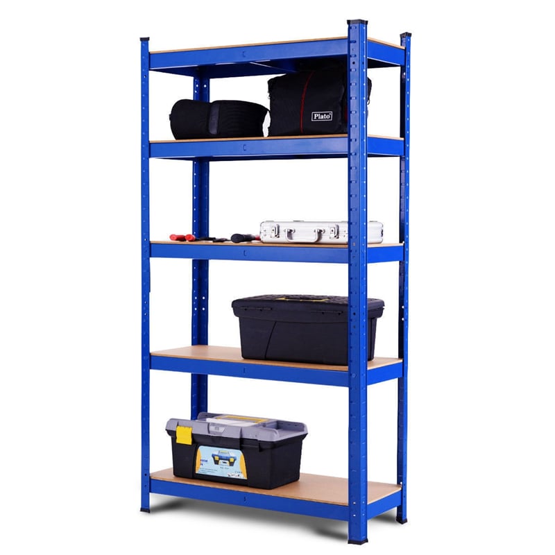 60 Inch Metal Garage Storage Shelves 5-Tier Adjustable Garage Shelves Tool Organizer