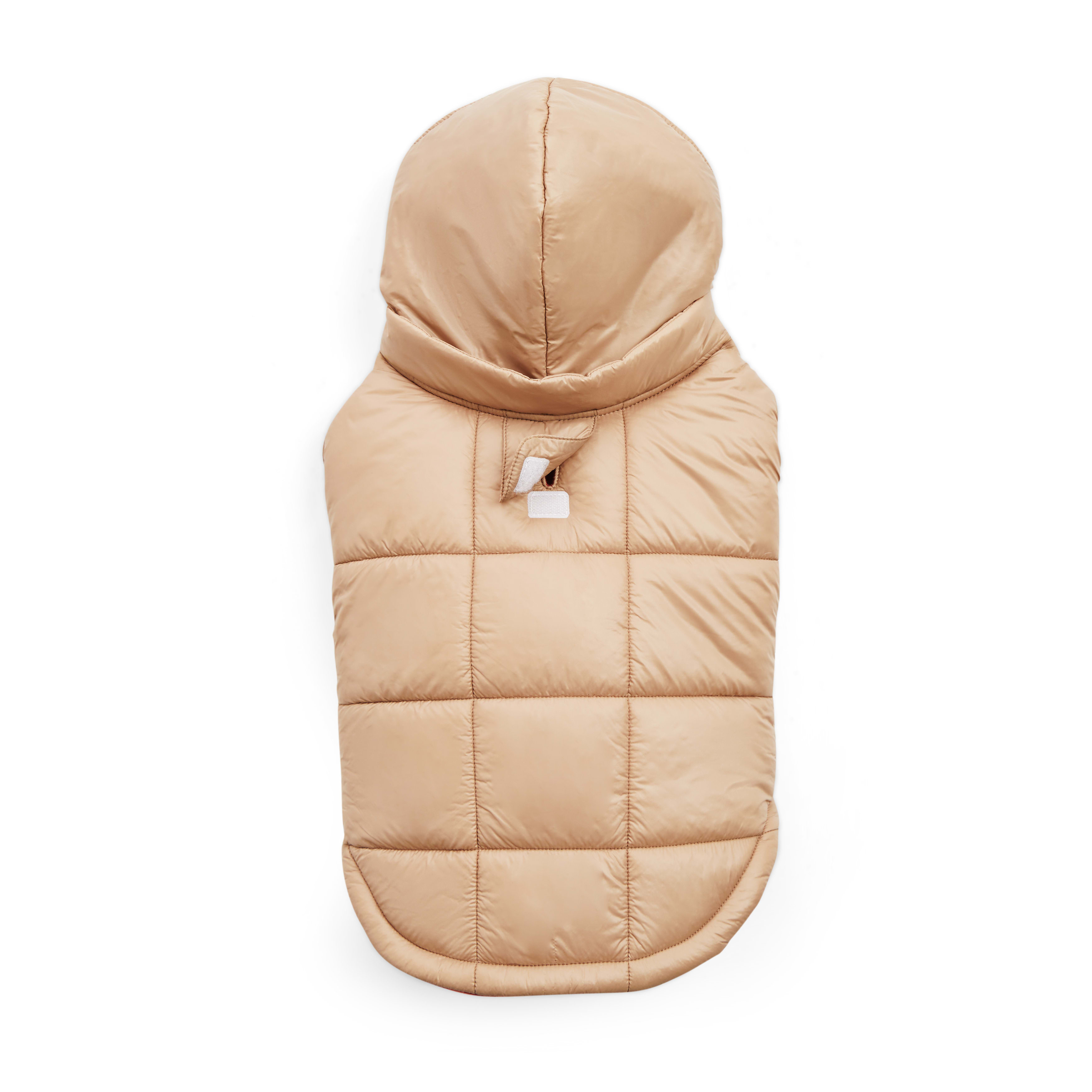 YOULY Shiny Puffer Pet Jacket， XX-Small